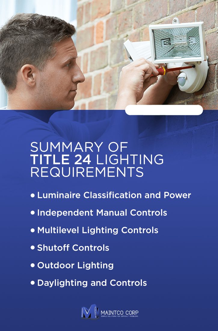 Summary of California Title 24 lighting requirements