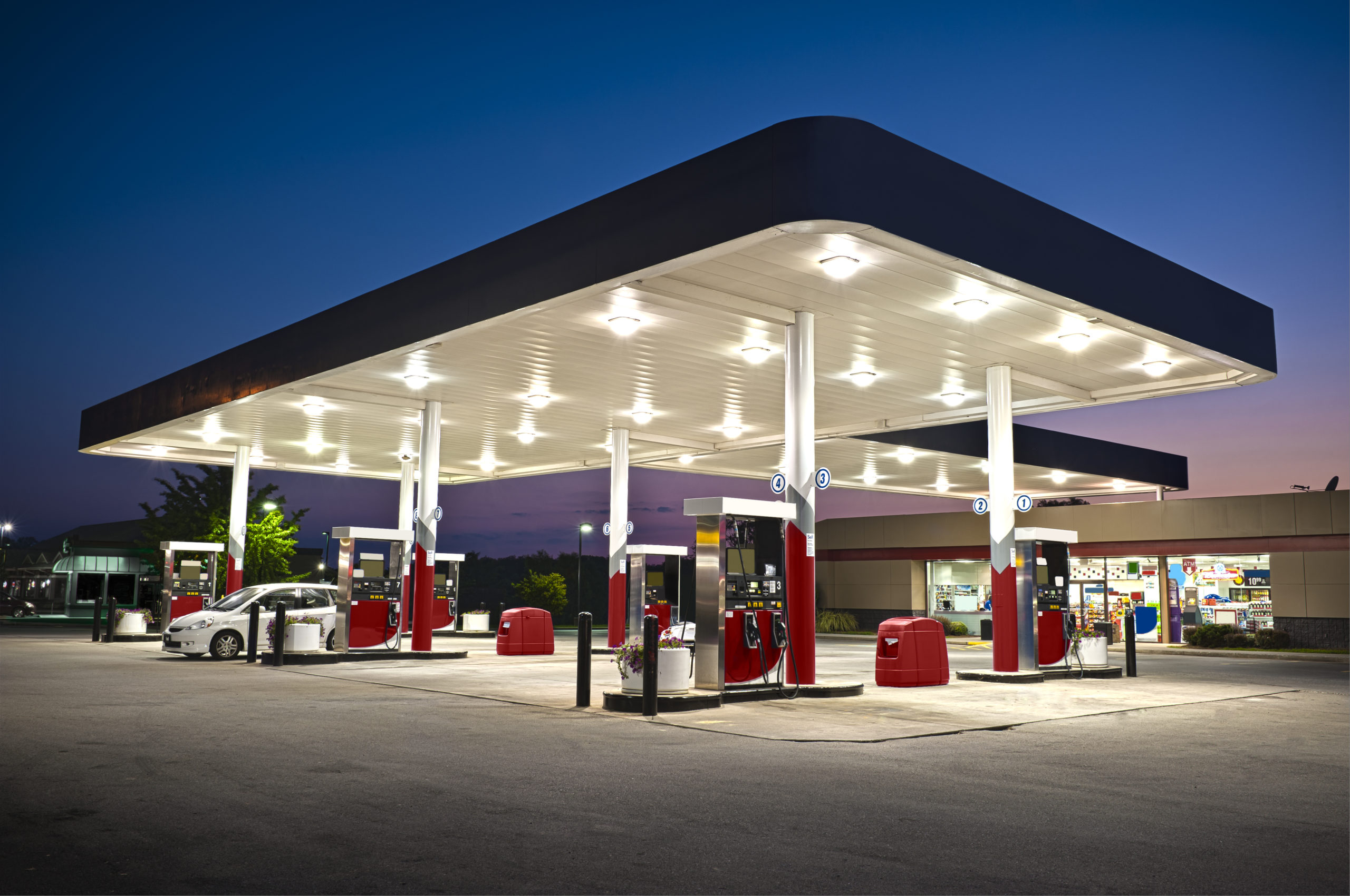 A brand new gas station and convenience store