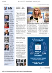 Maintco Corp CEO, Inna Tuler, being featured in the San Fernando Valley Business journal