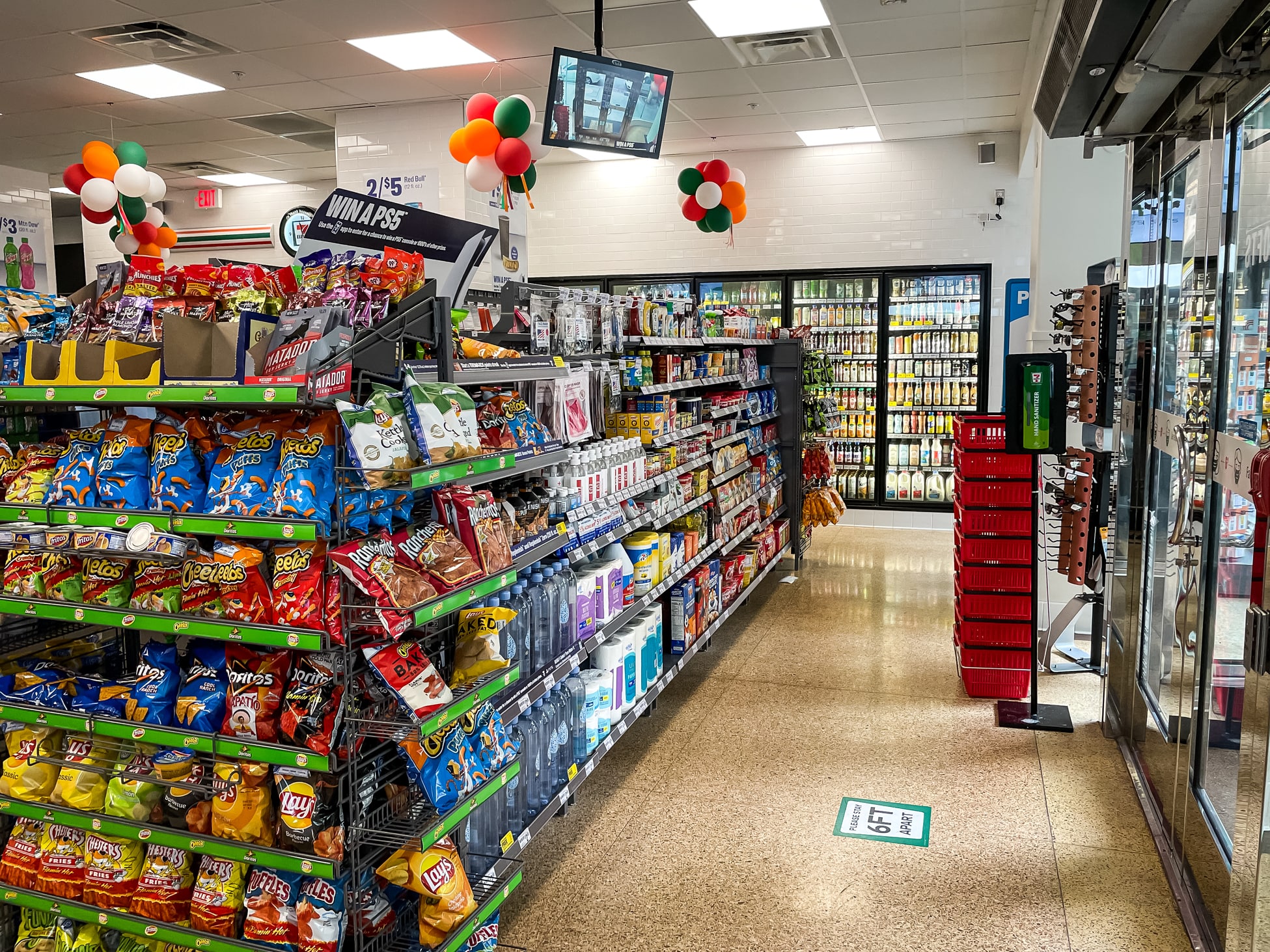 The interior of 7-Eleven on Flower Street after Maintco's project